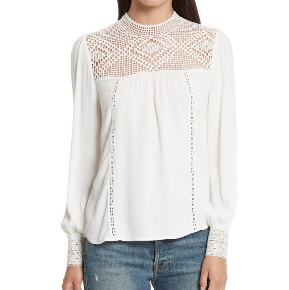 Joie off white long sleeve top